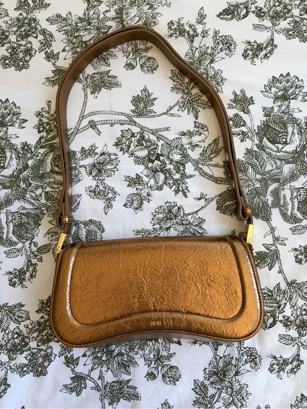 JW PEI Metallic Bronze Shoulder Bag